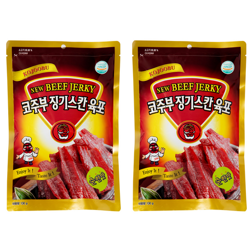 코주부 징기스칸 육포 순한맛, 130g, 2개