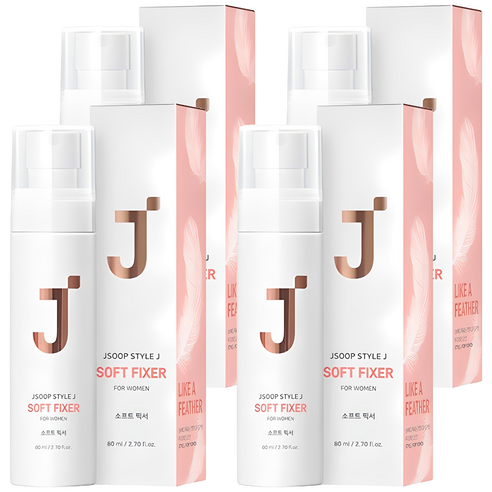 제이숲 스타일제이 포우먼 헤어 소프트 픽서, 80ml, 4개