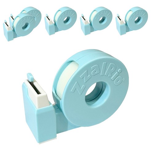 잘잘리오 아동용 안전 휴대용 테이프 디스펜서, 스카이 블루, 6개