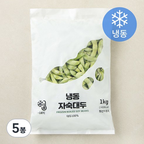 마당발 냉동 자숙콩 에다마메 (냉동), 1kg, 5봉