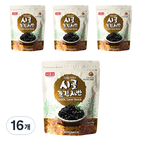 시골김 돌김자반, 40g, 16개