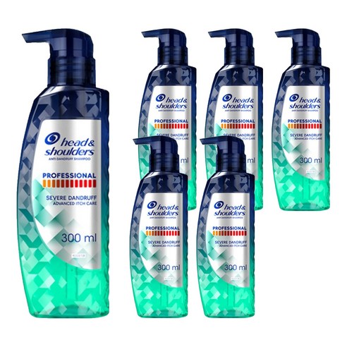 헤드앤숄더 프로페셔널 가려운 두피케어 샴푸, 300ml, 6개