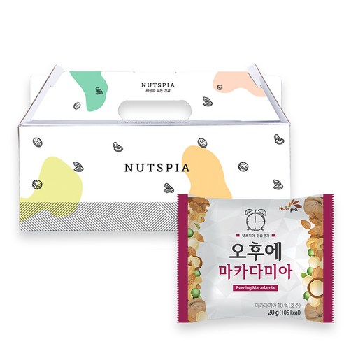 넛츠피아 오후에 마카다미아 하루견과, 500g, 1개