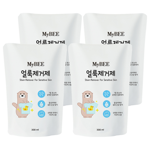 마이비 얼룩제거제 리필, 300ml, 4개