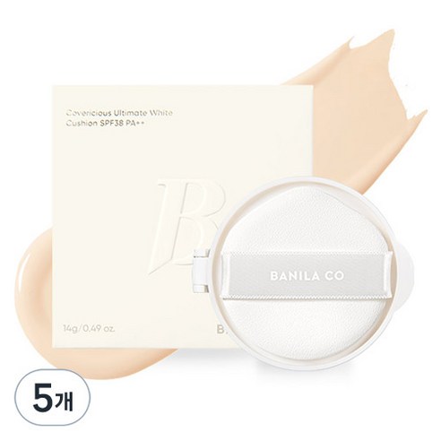 바닐라코 커버리셔스 얼티밋 화이트 쿠션 파운데이션 리필 14g, 17 페어, 5개