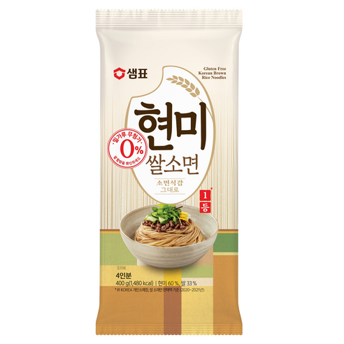 샘표 현미 쌀소면, 400g, 1개