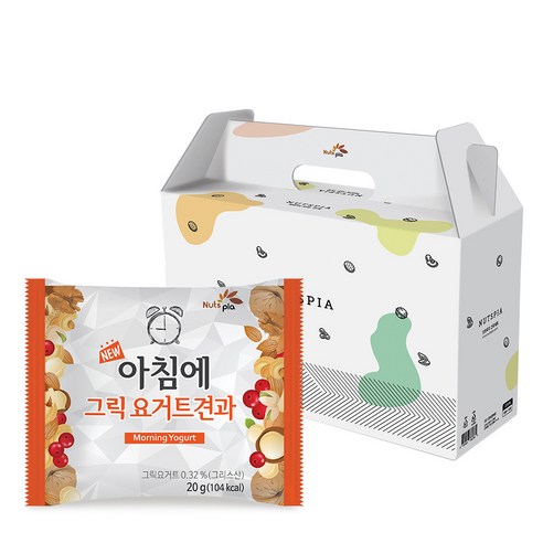 넛츠피아 뉴 아침에 그릭 요거트 하루견과, 20g, 1개 모닝너츠라이트 Best Top5