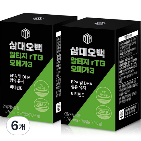 삼대오백 알티지 오메가3 30.6g, 30정, 6개