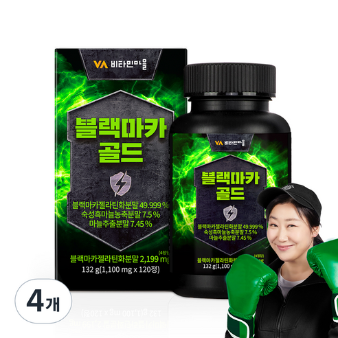 비타민마을 블랙마카 골드, 120정, 4개