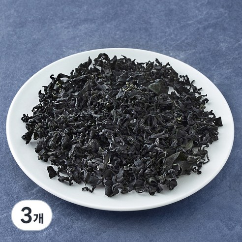 해쁨 청정바다 자른 완도미역, 3개, 100g
