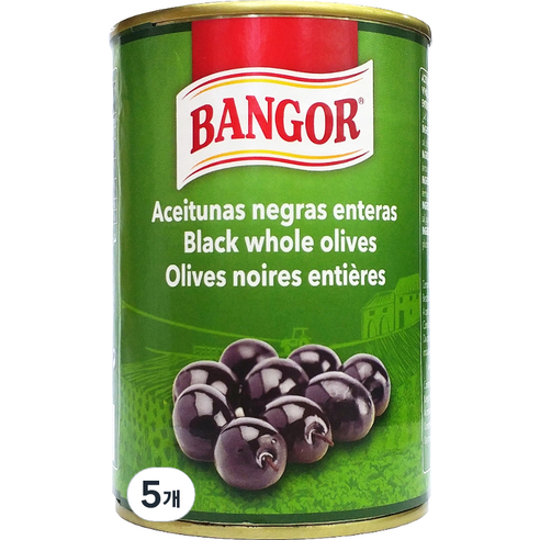 뱅고어 블랙 올리브, 425g, 5개
