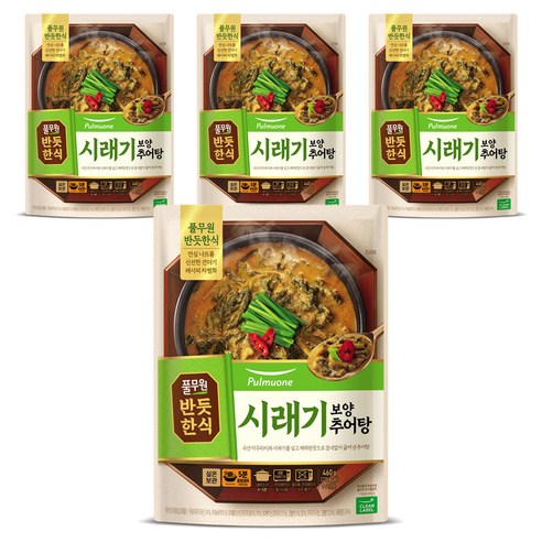 풀무원 반듯한식 시래기 보양 추어탕, 460g, 4개
