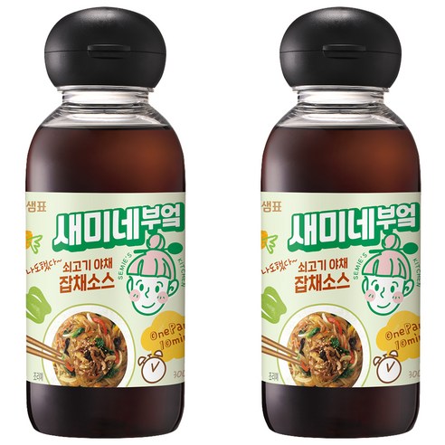샘표 새미네부엌 쇠고기 야채 잡채소스, 2개, 300ml