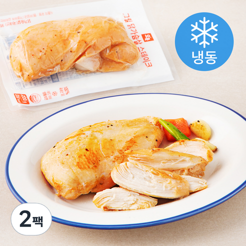 오쿡 그릴 닭가슴살 스테이크 (냉동), 200g, 2팩
