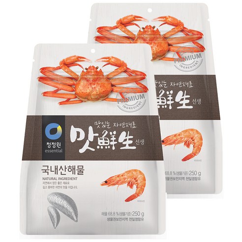 청정원 맛선생 해물 조미료, 250g, 2개