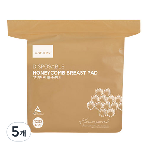 마더케이 허니콤 수유패드, 120매, 5개