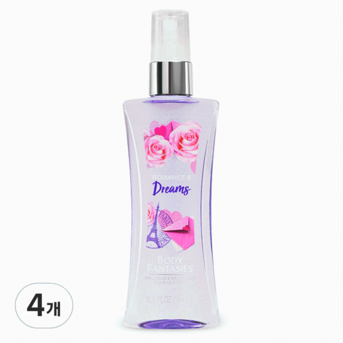 바디판타지 프래그런스 바디 스프레이 로맨스 앤 드림스, 94ml, 4개