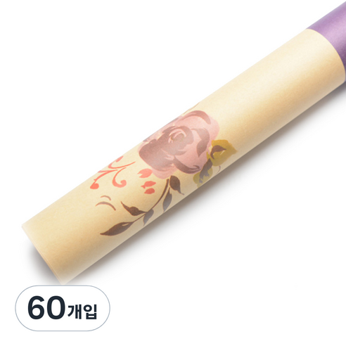 필립로지스틱 패턴 플라워 포장지, 바이올렛, 60개입