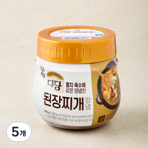 다담 된장찌개양념, 840g, 5개