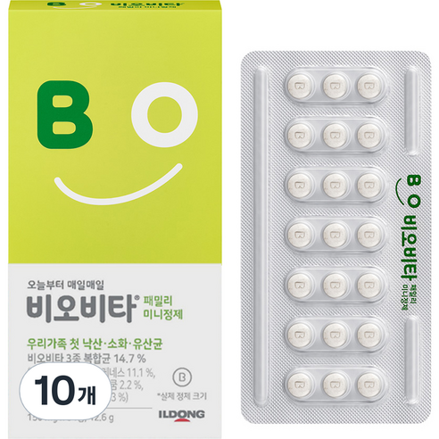 비오비타 패밀리 미니정제 유산균, 84정, 10개