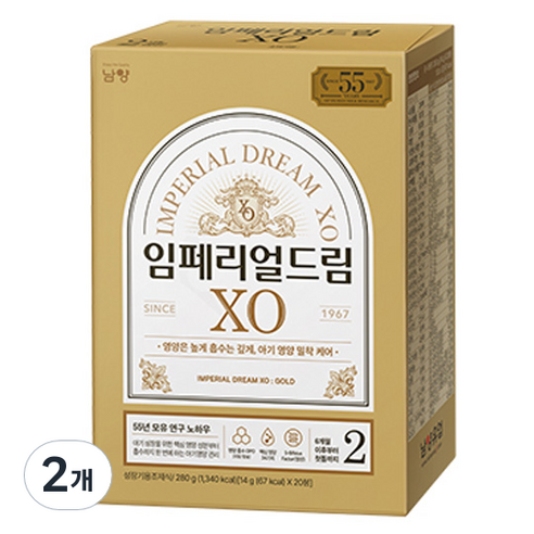 남양 임페리얼드림 XO GOLD 2단계 6~12개월 280g, 280g, 2개