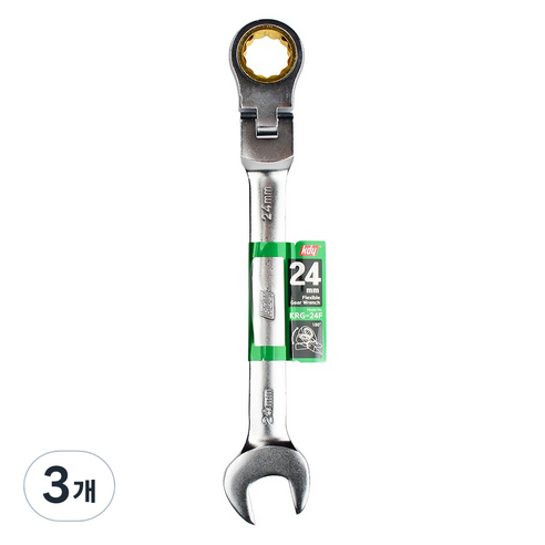 케이디와이 플렉시블 기어렌치 24mm KRG-24F, 3개
