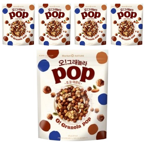 오그래놀라 팝 초코아몬드, 370g, 5개