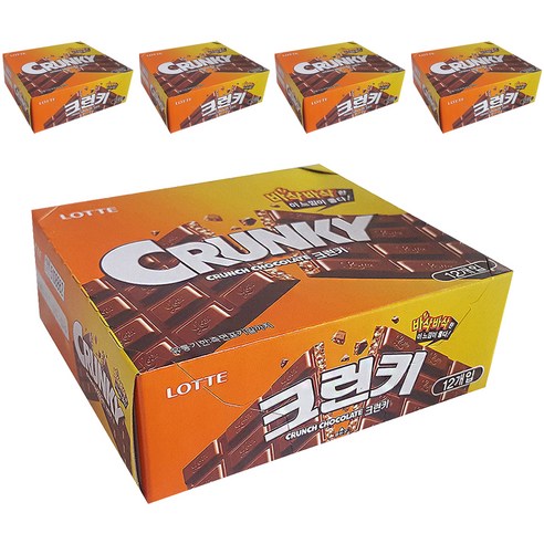 롯데제과 크런키 초콜릿, 34g, 60개