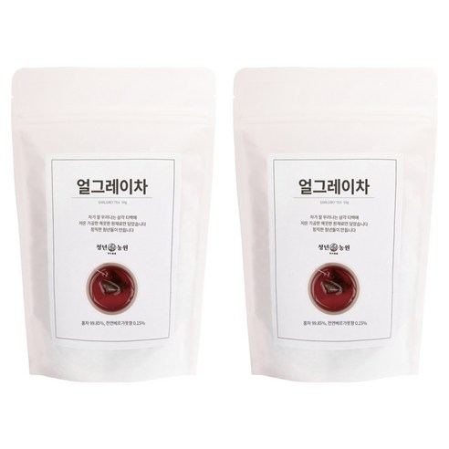청년농원 얼그레이 홍차, 1g, 50개입, 2개
