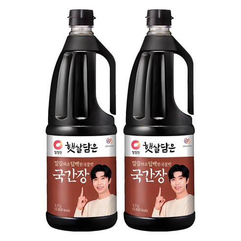 청정원 햇살담은 자연숙성 국간장, 1.7L, 2개