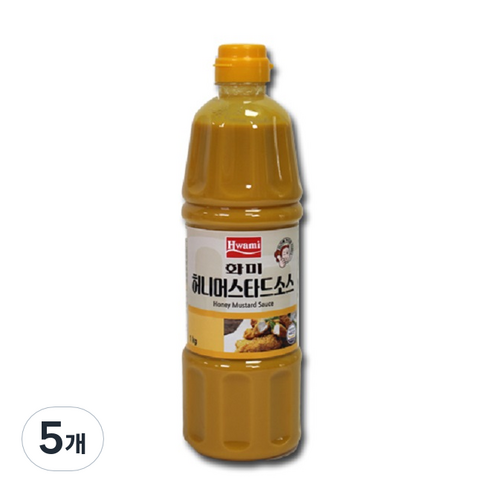 화미 허니 머스타드 소스, 1kg, 5개