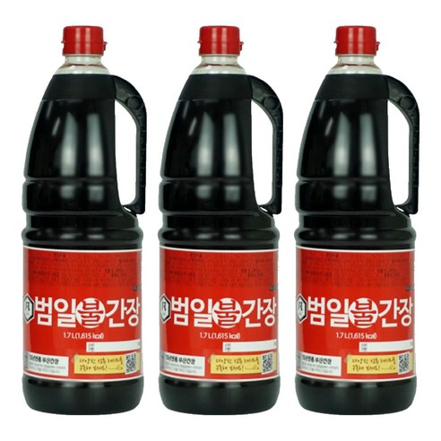 범일 불간장, 1.7L, 3개