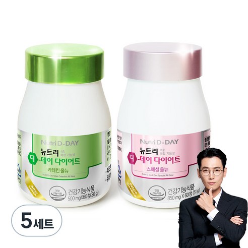 뉴트리디데이 다이어트 스페셜 올뉴 60정 x 1p + 카테킨 올뉴 60정 x 1p, 120정, 5세트