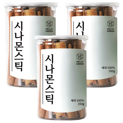 헬로우그린 시나몬스틱, 150g, 3개