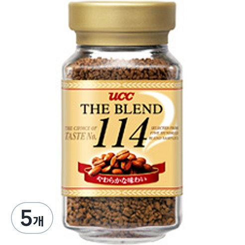 유씨씨 더 블렌드 114 인스턴트 커피, 1개입, 5개, 90g