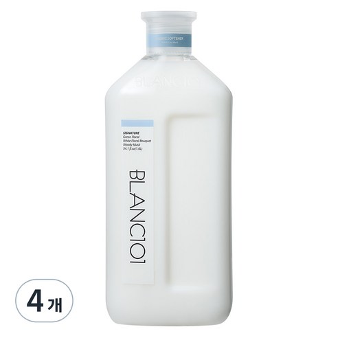 블랑101 고농축 유아섬유유연제 시그니처향 본품, 1.6L, 4개