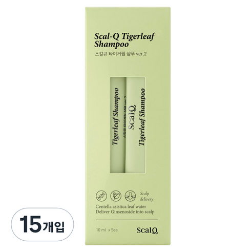 스칼큐 여행용 스틱 타이거립 일회용 샴푸 허브 시트러스향, 50ml, 3개