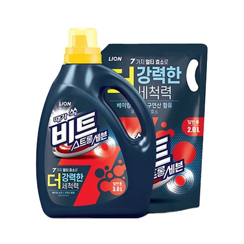 비트 스트롱 세븐 액상세제 - 탁월한 세탁력과 다용도 활용성