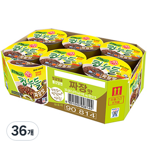 오뚜기 컵누들 짜장맛 40.5g, 36개