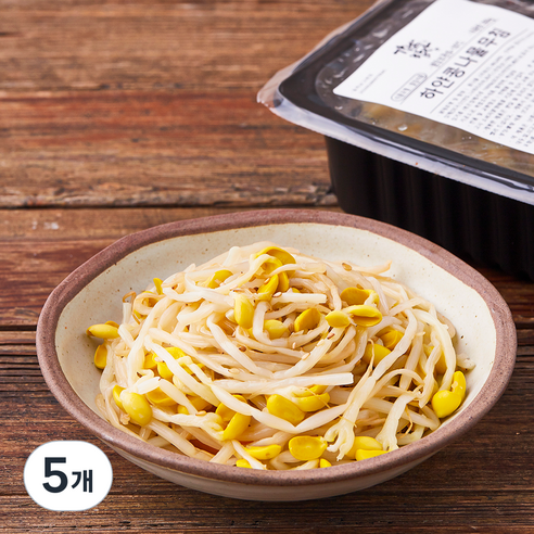 강남밥상 하얀 콩나물 무침, 200g, 5개