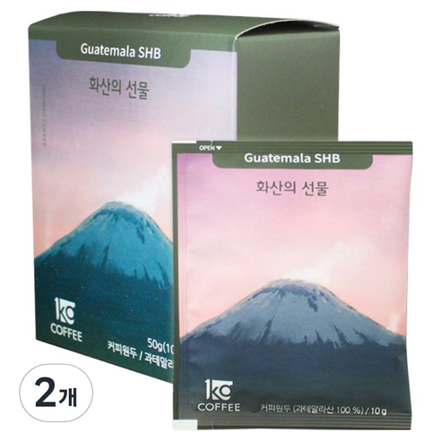 일킬로커피 화산의 선물 드립백 커피, 10g, 2개, 5개입