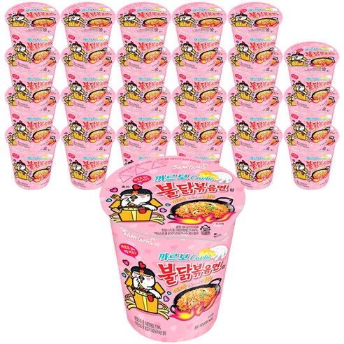 삼양 컵 까르보 불닭볶음면 80g, 24개