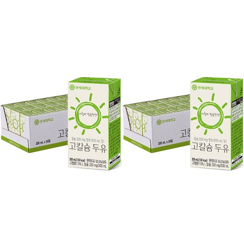 연세두유 고칼슘 두유 200ml, 48개