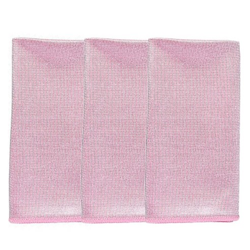 온비유 다용도 악기 닦기 융 원단 40 x 40 cm, 핑크, 3개