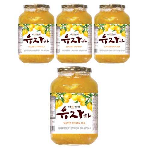 다농원 유자차, 2kg, 1개입, 4개