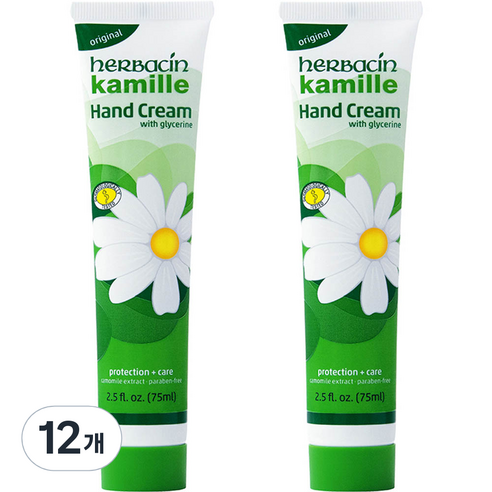 허바신 카밀 핸드크림 꽃향, 75ml, 12개