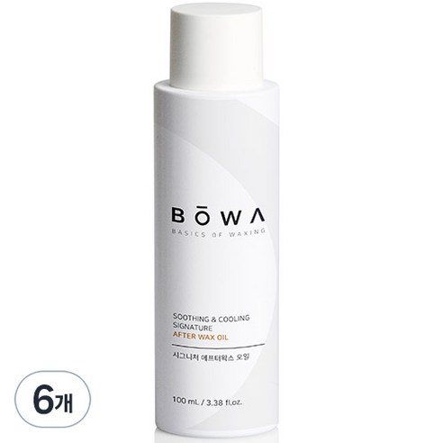 BOWA 시그니처 진정 보습 에프터왁스 오일, 100ml, 6개
