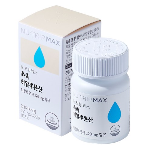뉴트립 촉촉 히알루론산 550 mg, 1개, 16.5g