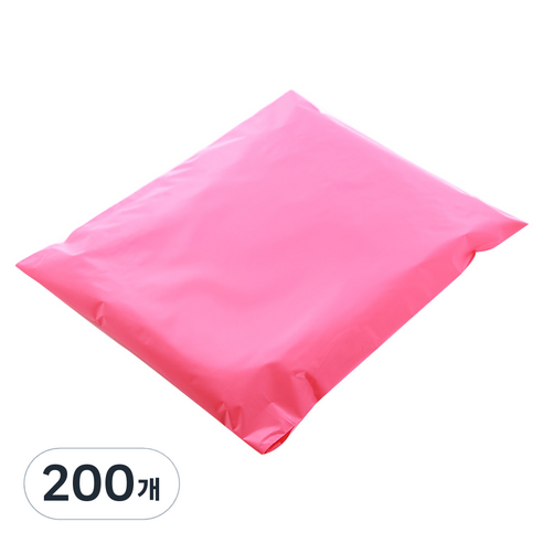 HDPE 접착 택배봉투 핑크, 200개