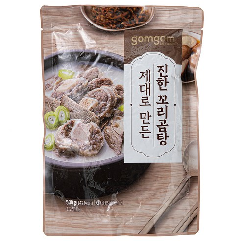 곰곰 제대로 만든 진한 꼬리곰탕, 500g, 3개